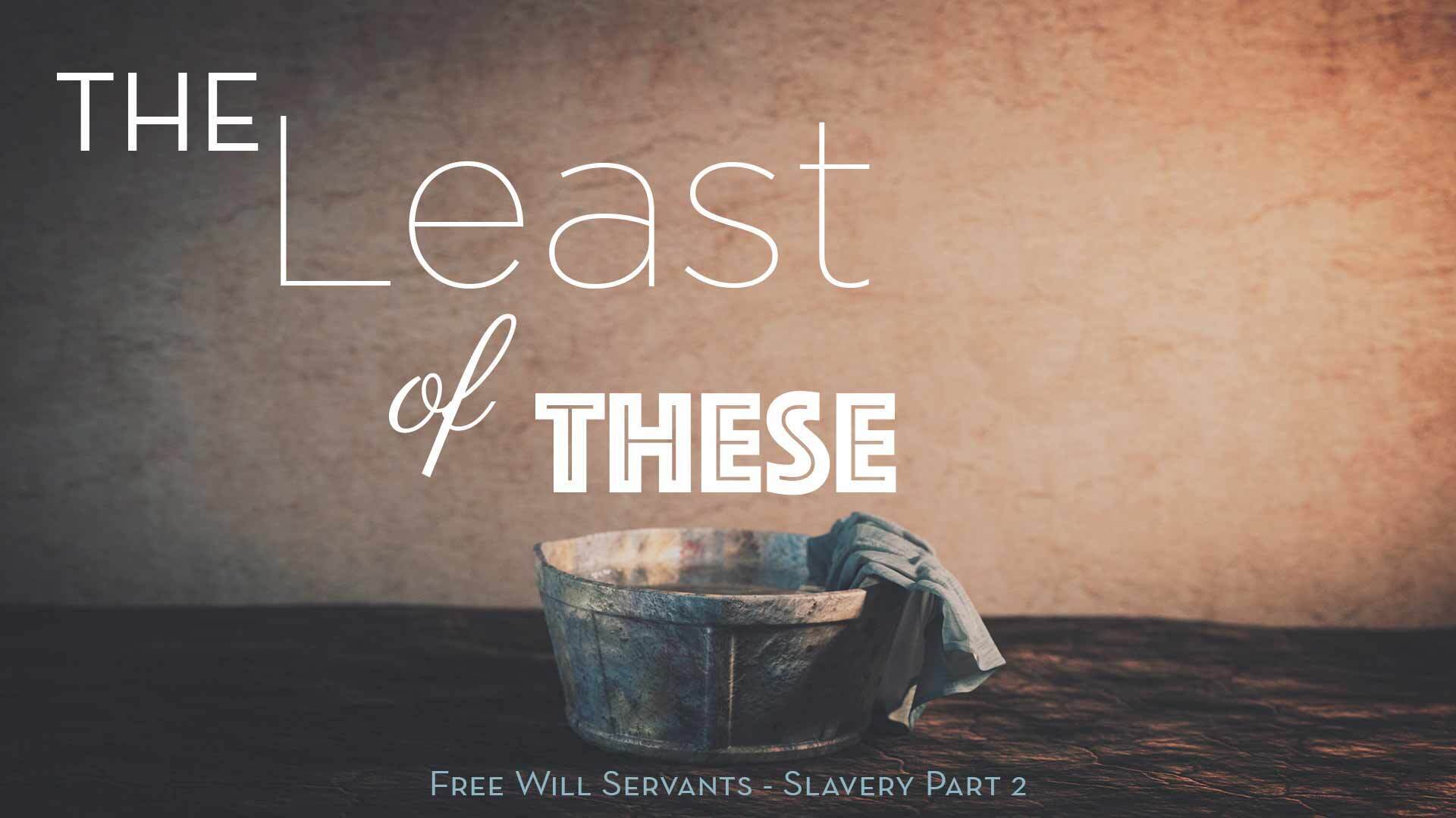 Read more about the article August 15th, 2021 – “Free Will Servants – Slavery Part 2”